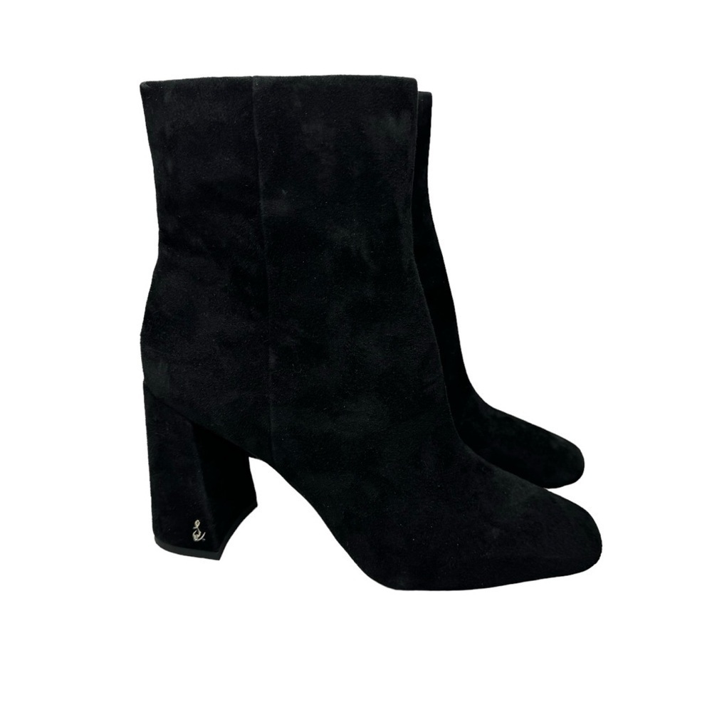 Sam Edelman Codie Ankle Bootie Black Suede Leather 10